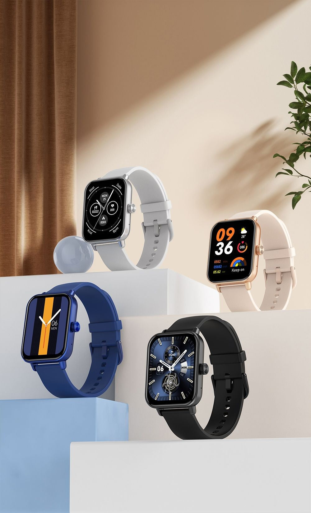 COLMI P81 Chamadas de Voz Relógio Inteligente Ultra 1.9 Polegadas Tela 24H Monit