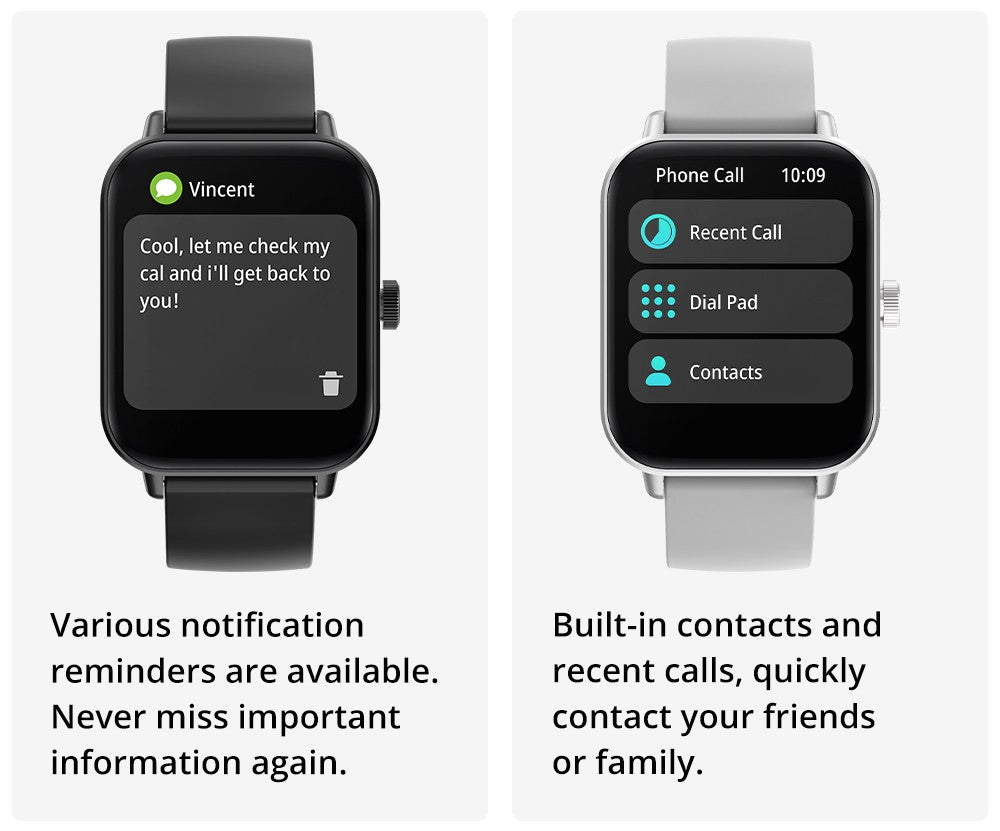 COLMI P81 Chamadas de Voz Relógio Inteligente Ultra 1.9 Polegadas Tela 24H Monit